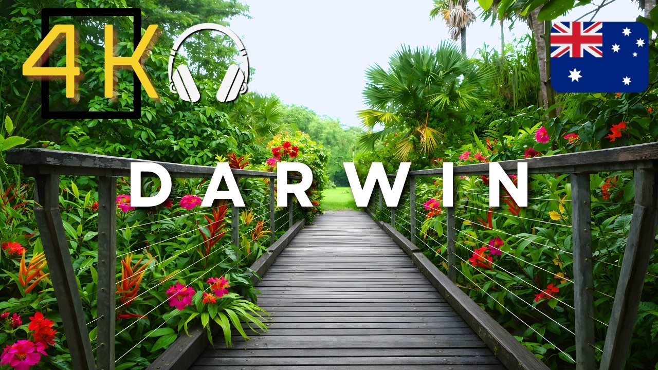 Darwin Walking Tour (4K 60FPS) | Botanic Garden Commentated Guide | 🇦🇺