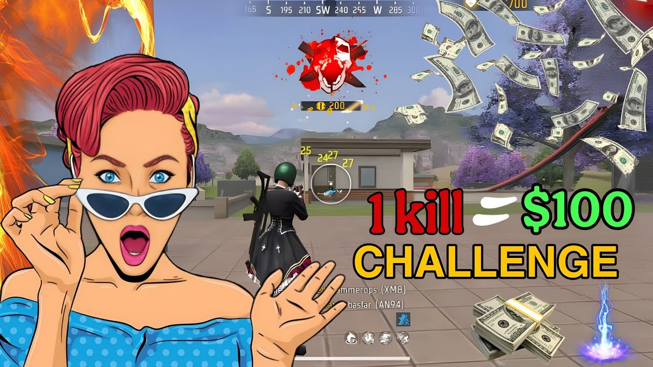 ONE KILL = 100 RUPEES CHALLENGE !! 