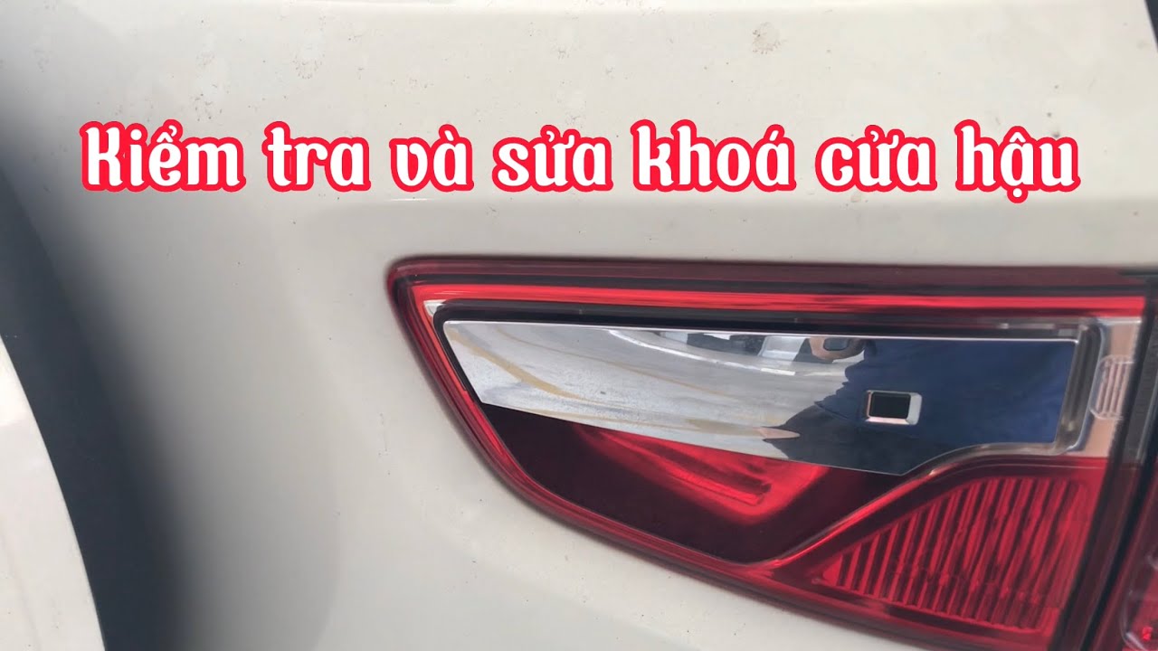 Tự mở và sửa khoá cửa hậu - How to open and repair Ford Ecosport Tailgate Lock.