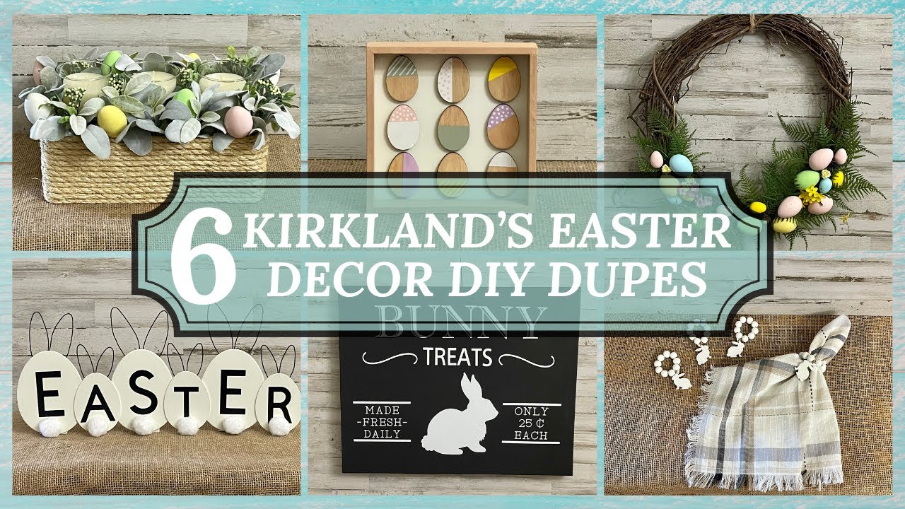 High End DIY Kirklands Inspired Easter Decor Dupes