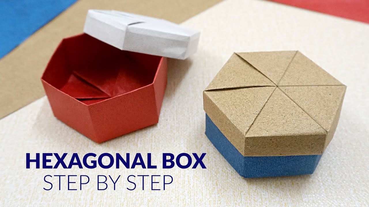 Easy Hexagonal Origami box | How to make Hexagonal Box by A4 paper step by step