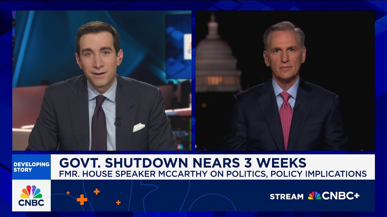 Former House Speaker Kevin McCarthy: I don't know what gets us out of the government shutdown