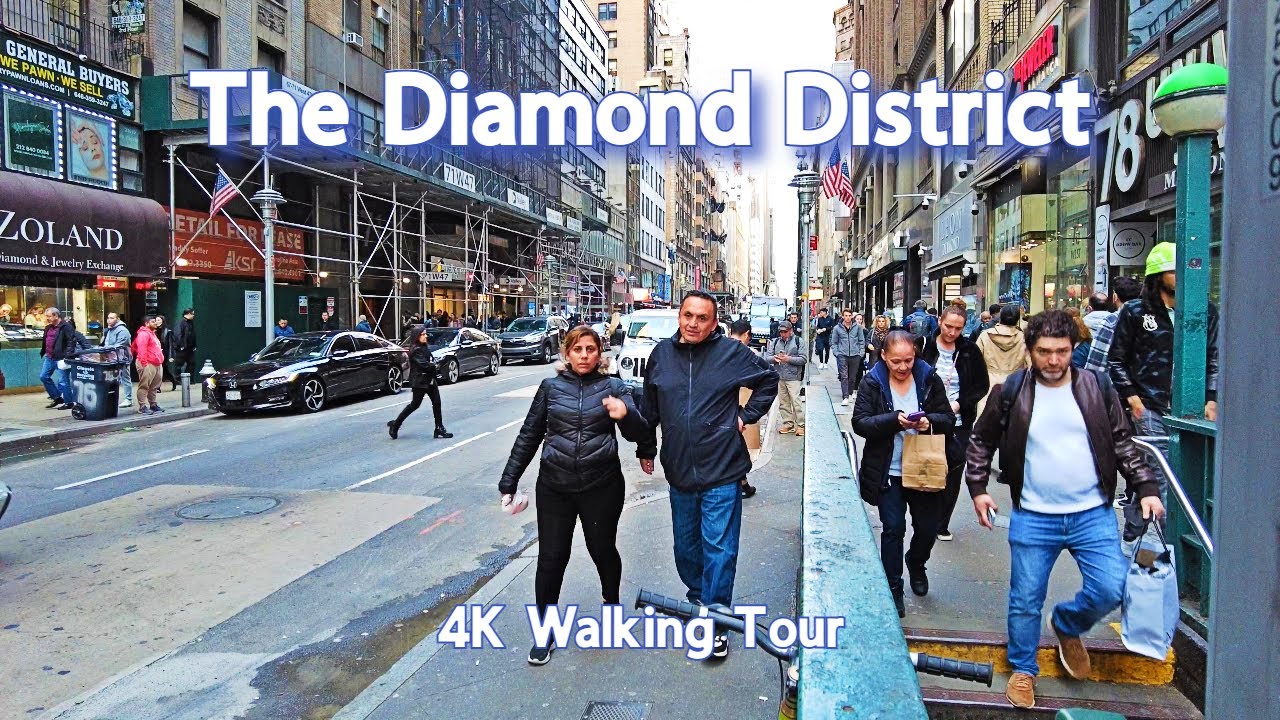 The Diamond District in NYC | 4K Walking Tour