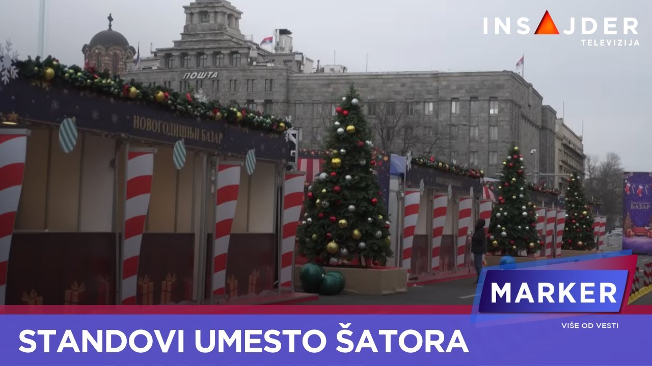 Štandovi zamenili šatore ispred Skupštine, građani strahuju daneće biti uklonjeni posle praznika