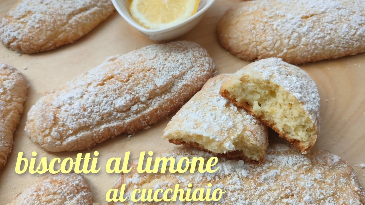 BISCOTTI AL LIMONE AL CUCCHIAIO