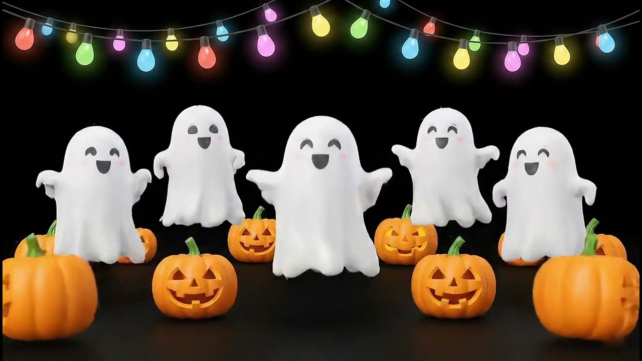 Cute Dancing Ghosts and Pumpkins! Halloween Fun for Kids
