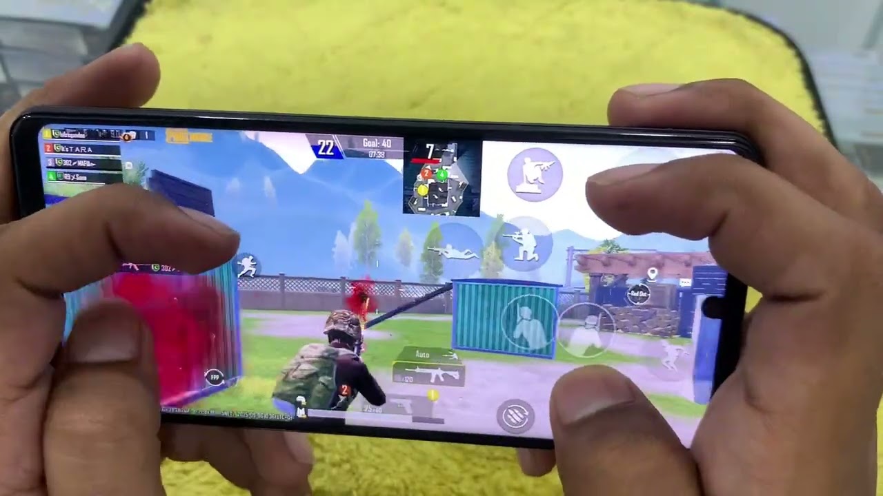 SHARP AQUOS R5 PUBG TEST]12+256 RAM ROM[865 snapdragon 60 fps