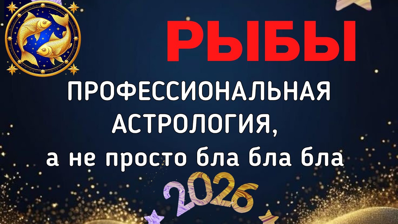 РЫБЫ: БОЛЬШОЙ ПРОГНОЗ ДЛЯ ВАС НА 2026. ПЛУТОН, УРАН, НЕПТУН, САТУРН, ЮПИТЕР, ЛИЛИТ В ВАШЕЙ ЖИЗНИ