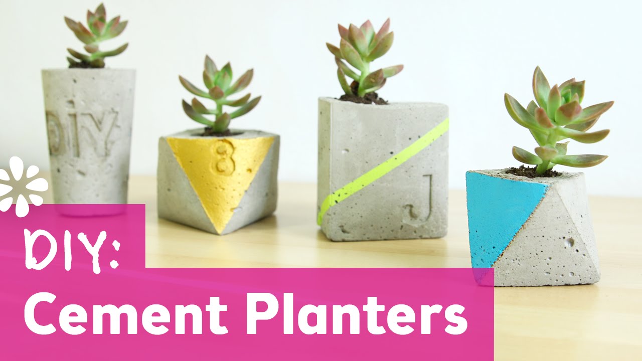 DIY Cement Planters | DIY Wedding | Sea Lemon