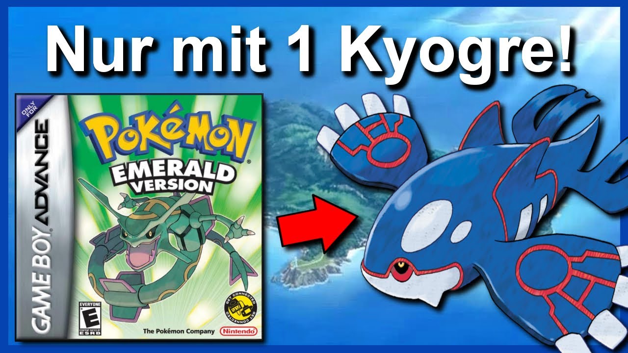 Kann man Pokemon Smaragd mit NUR einem KYOGRE durchspielen? (+ So wenig Kämpfe wie möglich)
