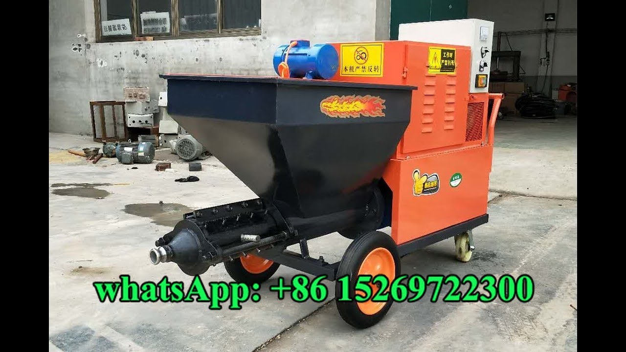 small movable sand spray machine, cement plastering machine price for sale in China