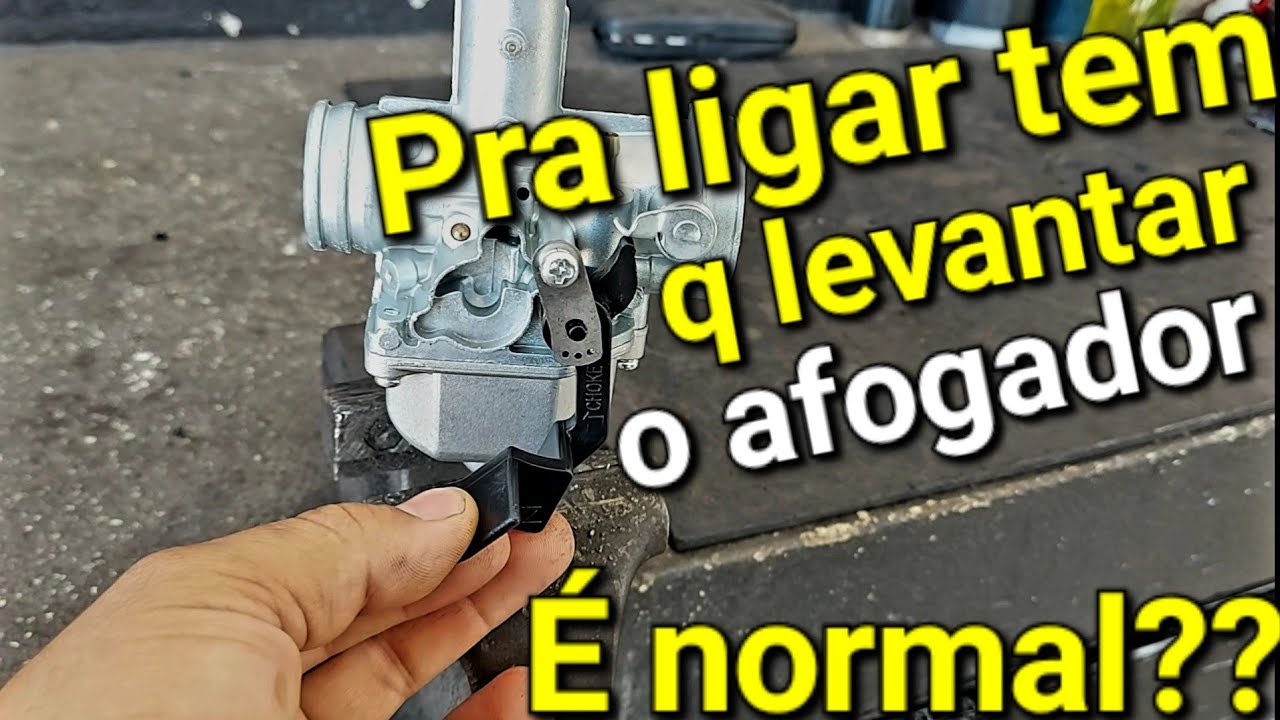 &Eacute; normal toda pra ligar a moto precisar levantar o afogador? Pode ter defeito escondido