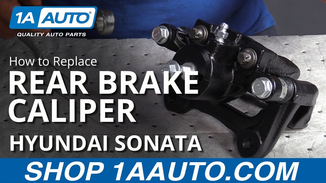 How to Replace Rear Brake Caliper 10-14 Hyundai Sonata