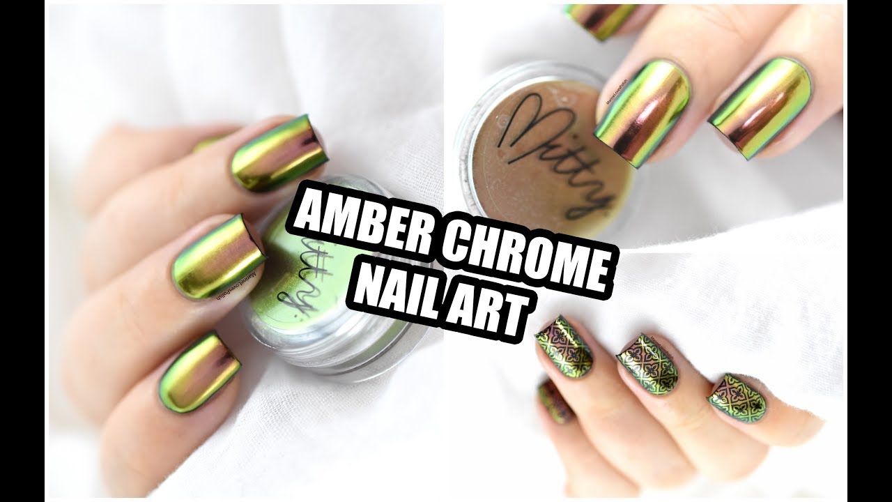 How To: Chrome Nail Art ft Mitty Amber Powder || Marine Loves Polish