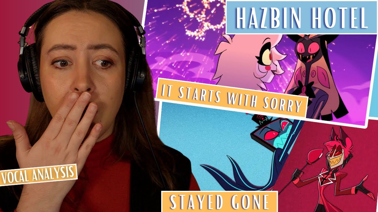Радио убивает звезду видеоклипа HAZBIN HOTEL «Stayed Gone» и «It Starts With Sorry» (реакция и ан...