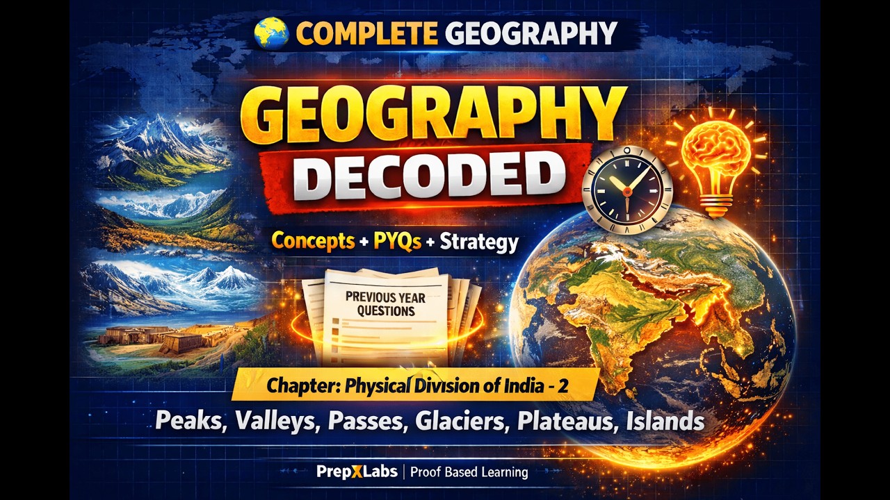 5.Indian - Peaks, Valleys, Passes, Glacier, Plateaus, Islands| Complete Geography |