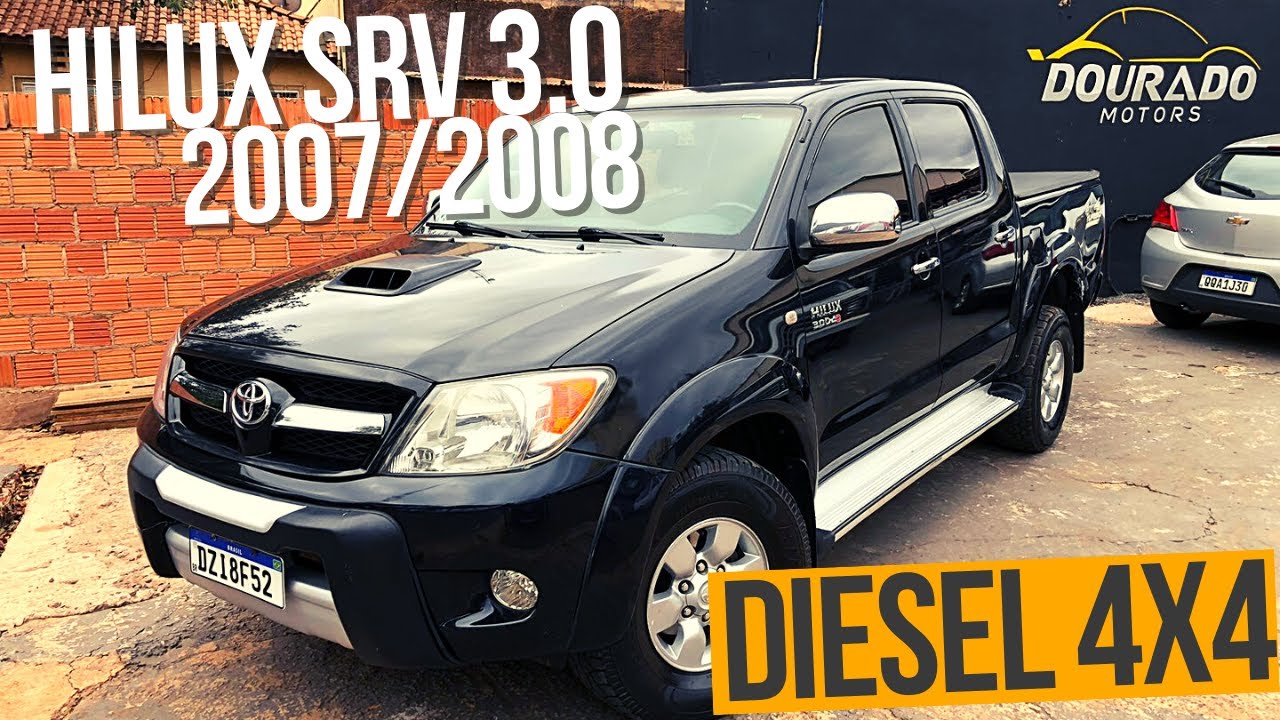 TOYOTA HILUX SRV 3.0 4x4 COM CAMBIO MANUAL 2008 À VENDA! #hilux4x4