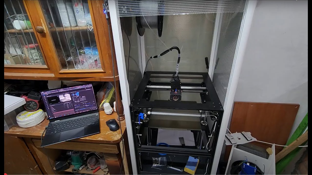3-D принтер с АКБ,  необычный корпус, Makerbase MKS SKIPR (Klipper)