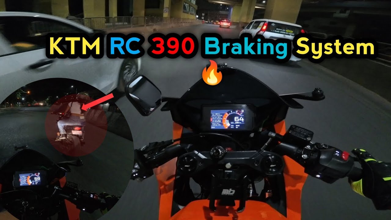 KTM RC 390 Night Ride: Breaking Test & Engine Oil Change! 🏍️🔥