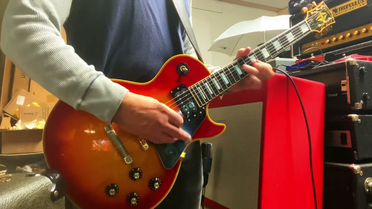 1974 Les Paul Custom Cherry Burst Plays Gary Moore, DiMeola and Zeppelin thru /13 JRT9/15 (sold)