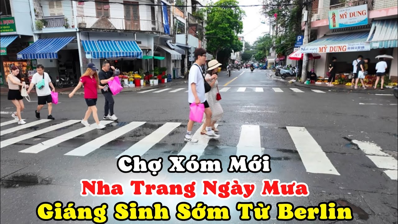 Phố Đại Hàn Chợ Xóm Mới Ngày Mưa Đông Người Nhưng Vẫn Ế. Quà Noel Sớm Từ Gđ Sống Dang Tp Berlin Đức