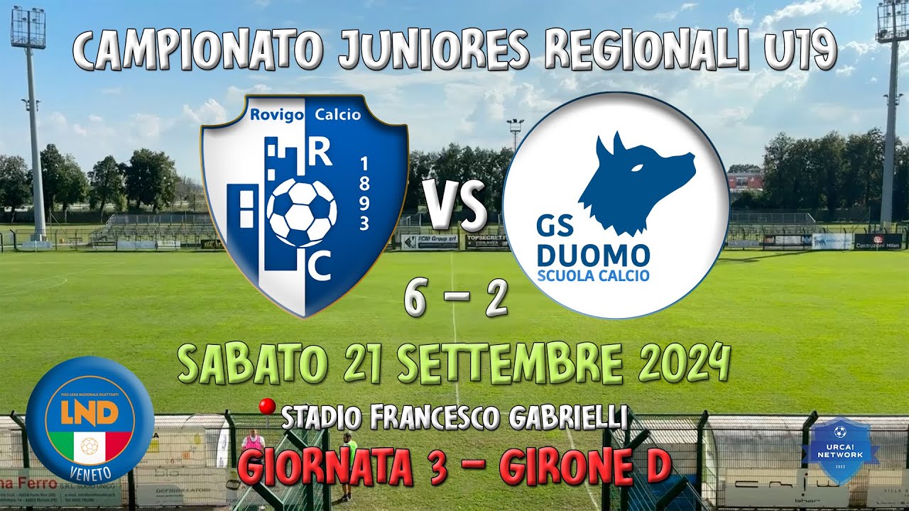 U19 R ⚽ Full Match | Rovigo - Duomo (6-2)