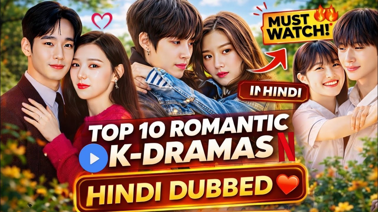 Top 10 Most Romantic K-Drama in Hindi Dubbed 😍 | Love Story That Will Melt Your Heart