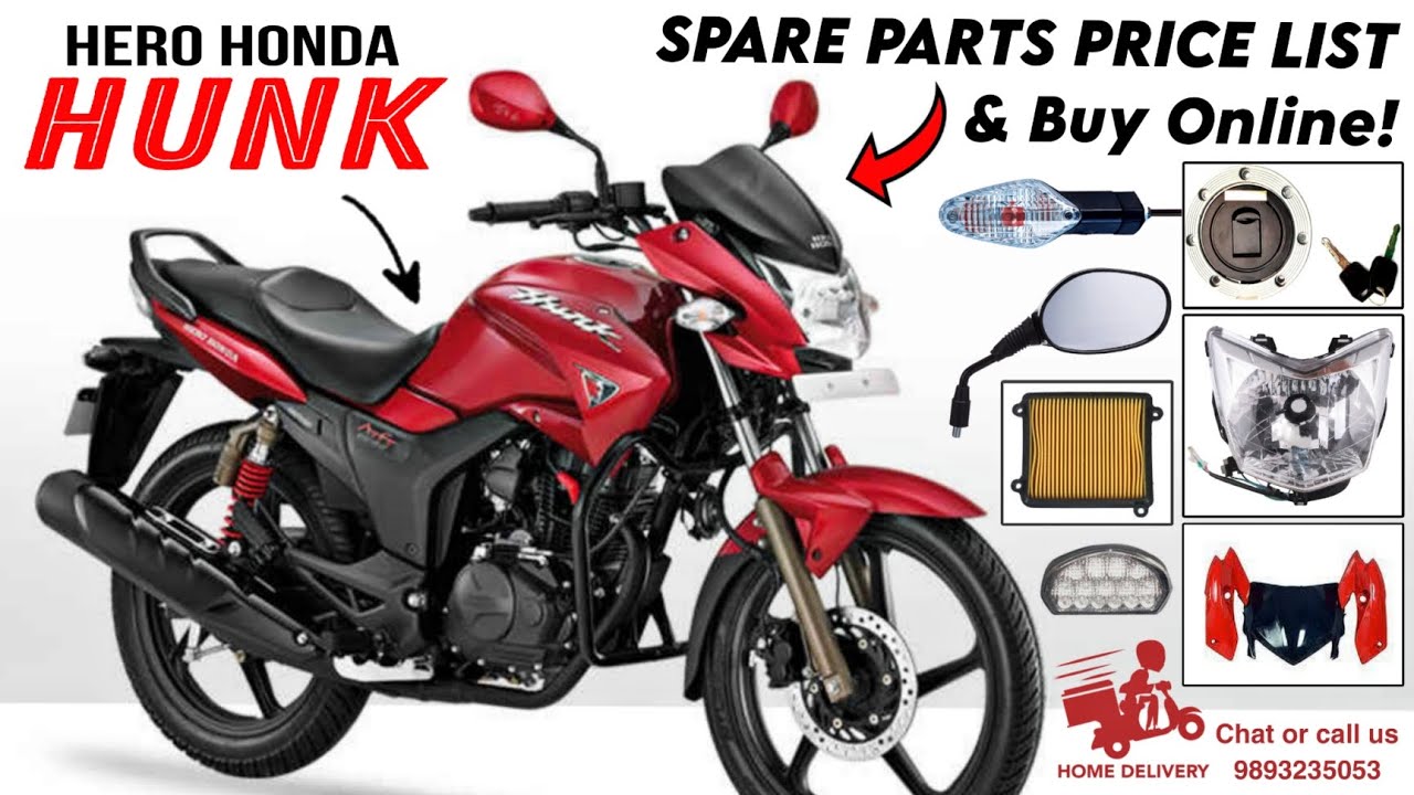 Hero Honda HUNK [ Digital ] - SPARE PARTS PRICES 2023! • Buy Online Spares ✅ 98932-35053 #spareparts