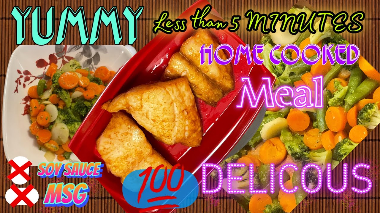 YUMMY HOME COOKED MEAL IN LESS THAN 5 MINUTES. NO SOY SAUCE NO MSG 💯 PERCENT DELICIOUS.