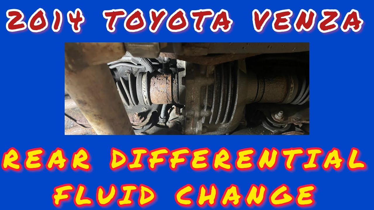 2014 Toyota Venza rear differential fluid replacement. ￼