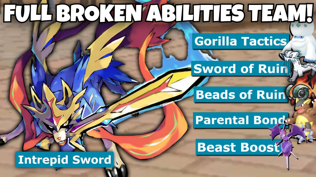 FULL OVERPOWERED ABILITIES TEAM DESTROYS POKEMON SCARLET AND VIOLET!