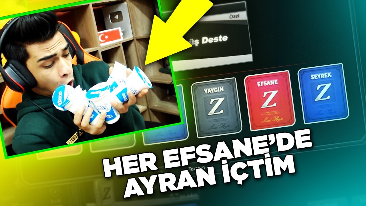 HER EFSANE ÇIKTIGINDA 1 PAKET AYRAN İÇTİM - ZULA