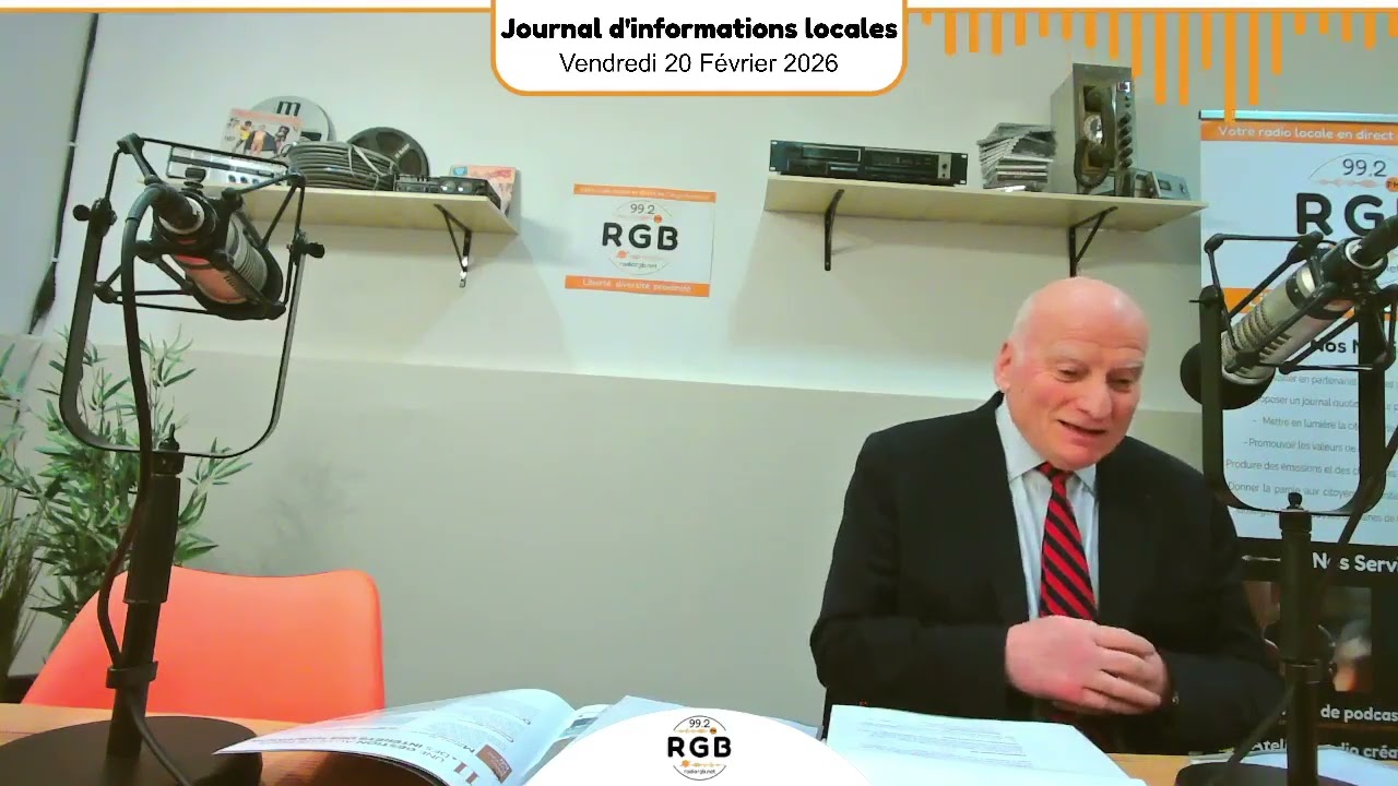 Journal d'informations locales 1/2 - Vendredi 20 février 2026 - Radio RGB 99.2 FM
