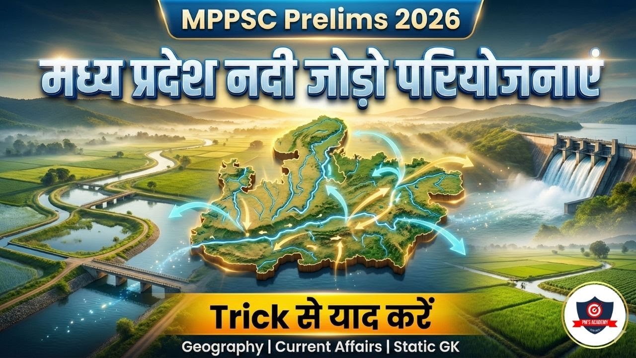 मध्यप्रदेश की नदी जोड़ो परियोजनाएं | MP River Linking Projects | MPPSC Prelims 2026 | Quick Revision