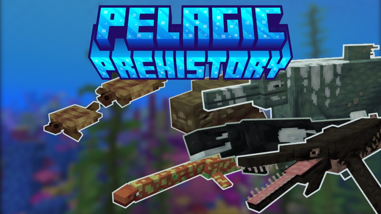 Sea Monsters! | Pelagic Prehistory Minecraft Mod Showcase (1.19.2)