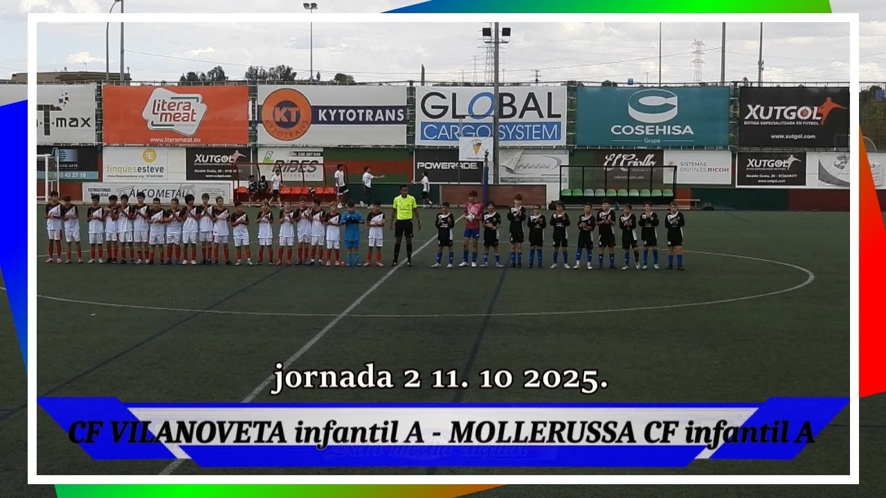 CF VILANOVETA infantil A - MOLLERUSSA CF infantil B 11.10 2025. jornada 2