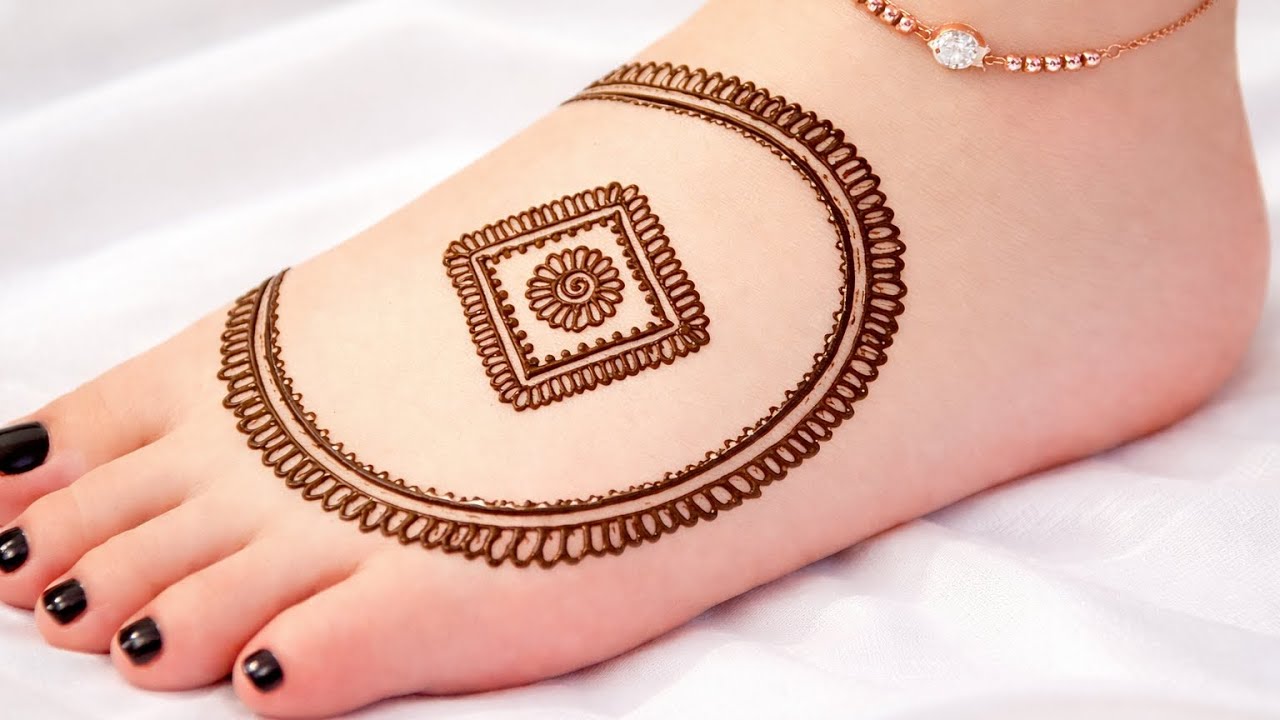 New Leg Mehndi Design | Minimal & Attractive Foot Mehndi | Arabic Foot Mehndi Design