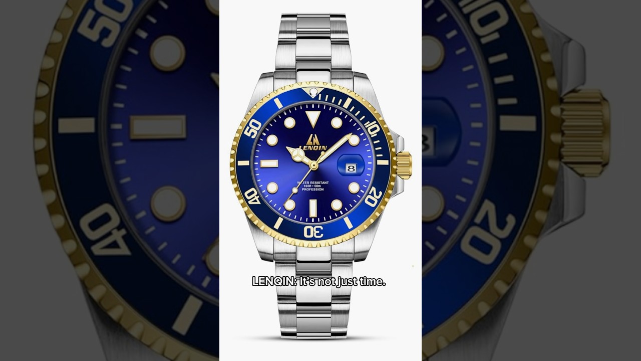 This Budget Watch Looks Like a Million Bucks 💸 | LENQIN Men&rsquo;s Stainless Steel Review ⌚ #Shorts