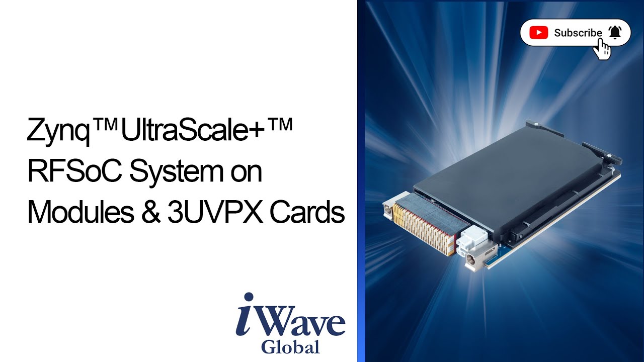 Explore iWave's System on Modules and 3U VPX Cards powered by AMD's Zynq UltraScale+ RFSoC