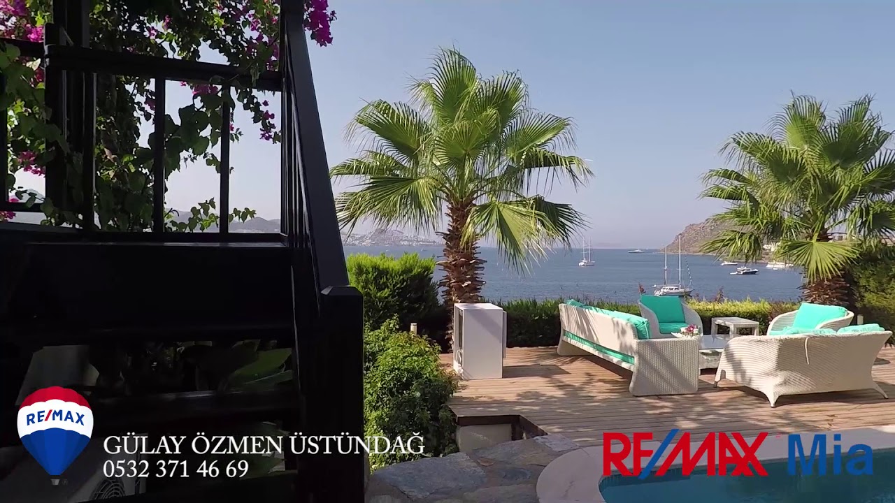 REMAX-MIA G&uuml;lay &Ouml;zmen &Uuml;st&uuml;ndağ BODRUM YALIKAVAK'TA DENİZ MANZARALI MUHTEŞEM &Ouml;ZEL HAVUZLU VİLLA
