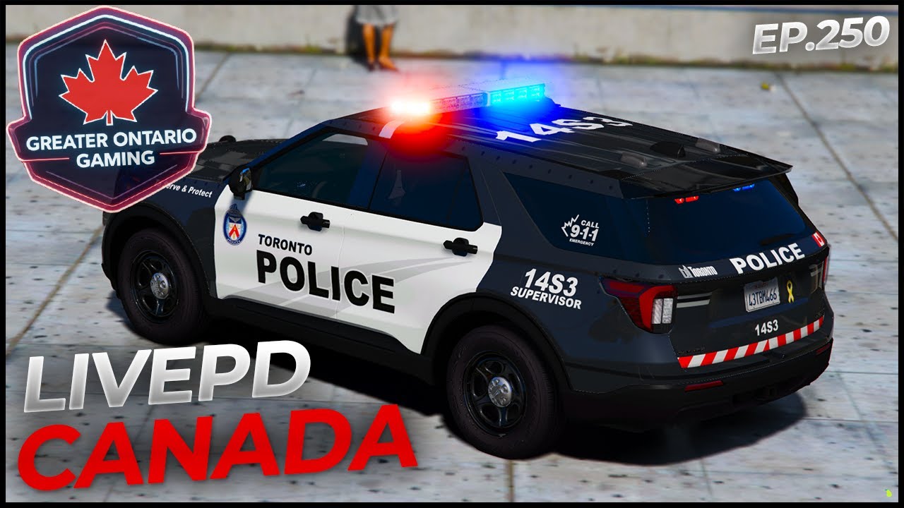 #FiveM #LivePD Canada Greater Ontario Gaming | Toronto Police Officers Chase Dangerous Driver #gta5