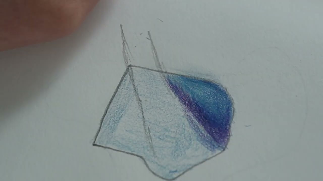 3 Minuten Tutoriell f&uuml;r &Uuml;berg&auml;nge mit Buntstifte