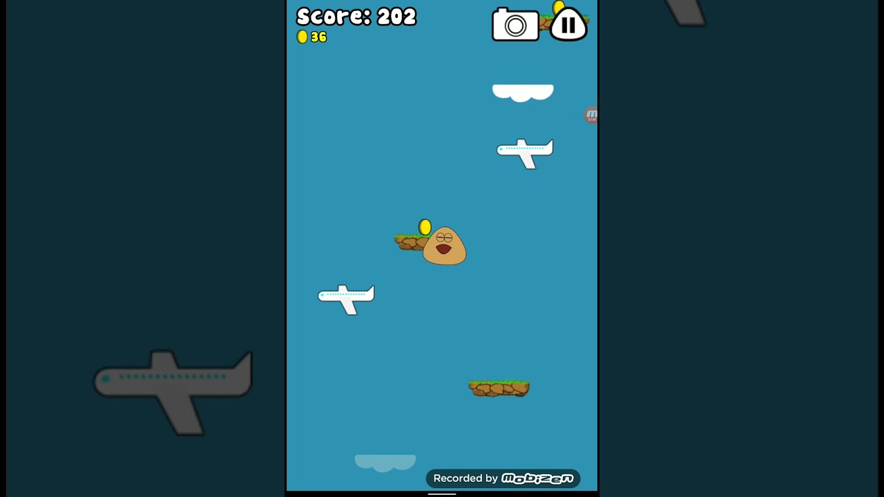 Pou Sky Jump (New High Score: 356)