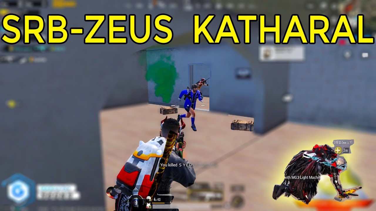 SRB Team Katharal Devil & SRB~Zeus Deadly Deo 😅 Last zone 1v4#pubgmobile#BGMI#pubg#DG