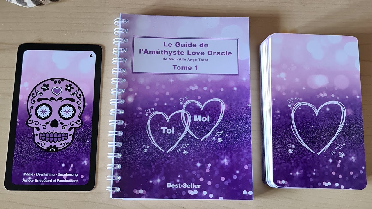 L'améthyste love oracle et ses 12 cartes d'extension de Mich ailes 💜