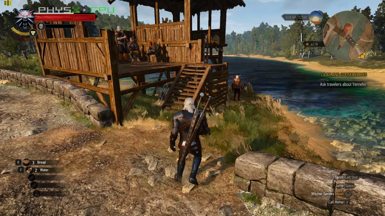 The Witcher 3 on Asus ROG GL553VD Ultra, high, med and low setting with fps