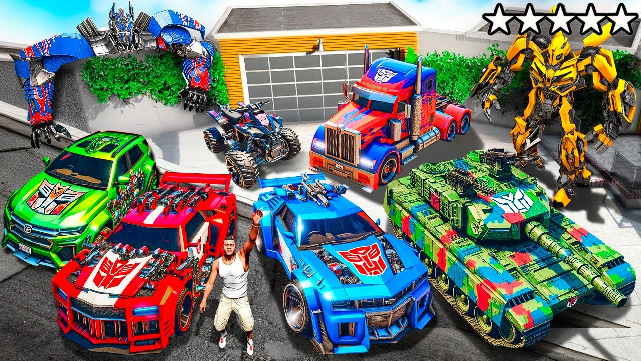 Я УГНАЛ ВСЕХ ТРАНСФОРМЕРОВ В ГТА 5 МОДЫ! РЕАЛЬНАЯ ЖИЗНЬ ВОРОВ ОБЗОР МОДА GTA 5! ГТА МОД ИГРЫ