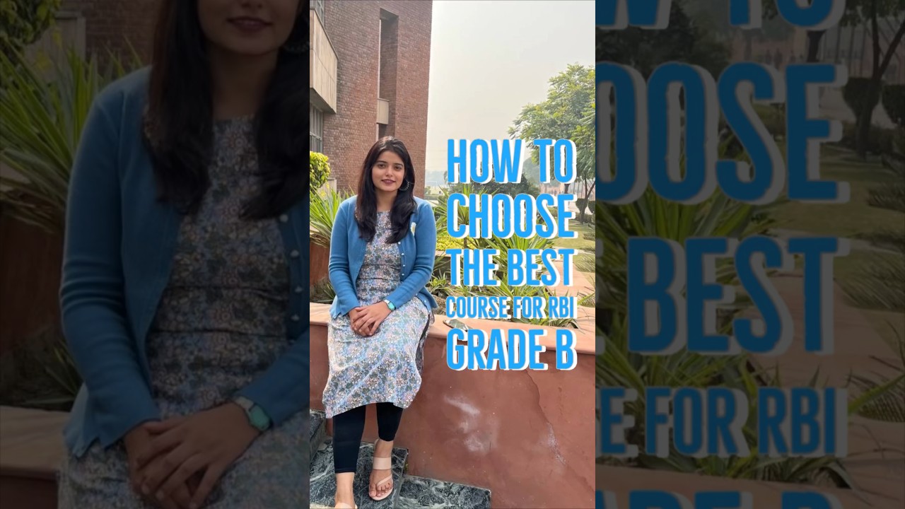 How to choose the best course for your RBI grade B? #rbigradeb #studyforexams