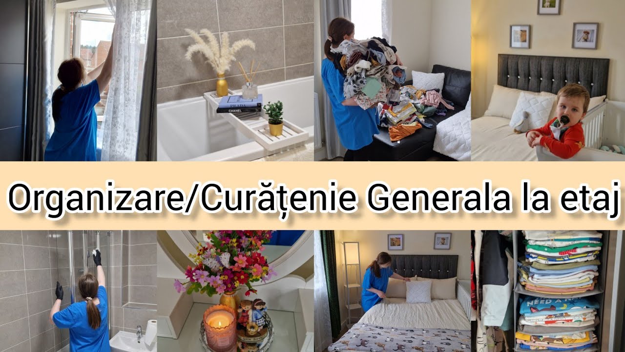 Curățenie Generala la etaj după răceală/Organizare la haine/Fa curat cu mine/Declutter/Clean with me