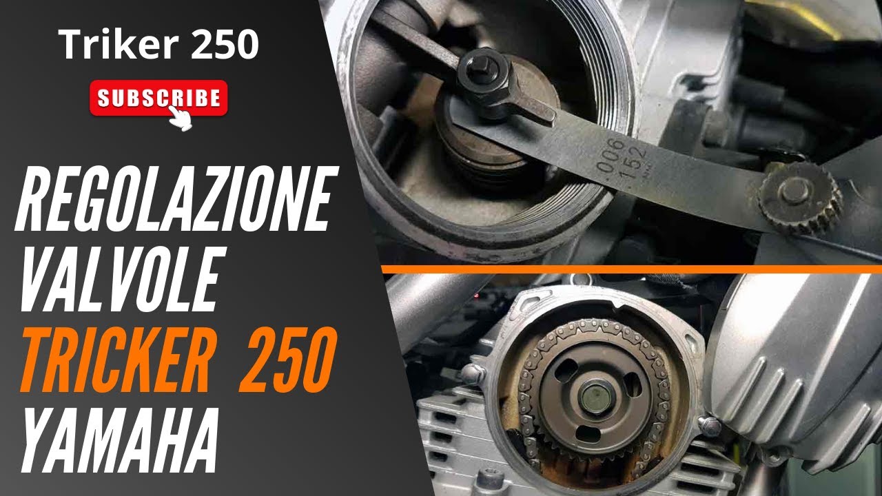 Regolazione Valvole Yamaha Tricker 250